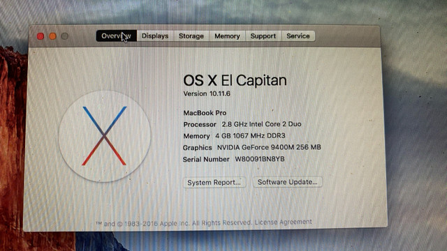 17” MacBook Pro 2.8GHz 4GB RAM 500GB HDD in Laptops in City of Toronto - Image 2