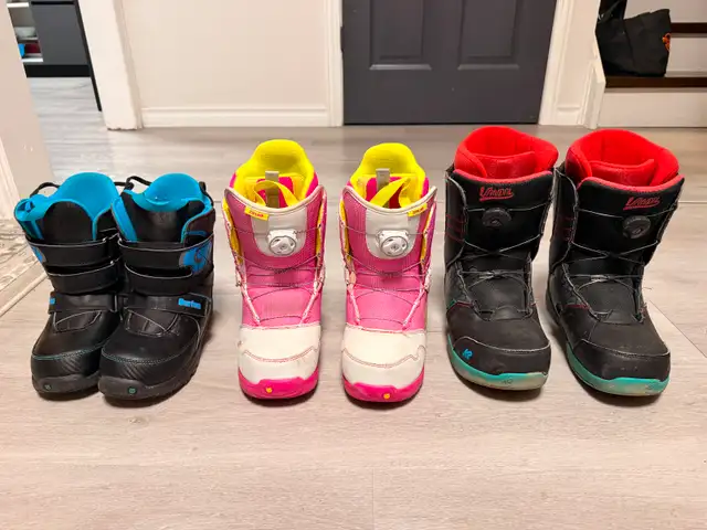 Snowboard Boots 3 pairs in Snowboard in Kitchener / Waterloo - Image 2