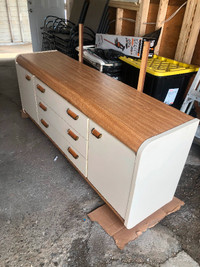 $220 for solid wood bedroom dresser with mirror