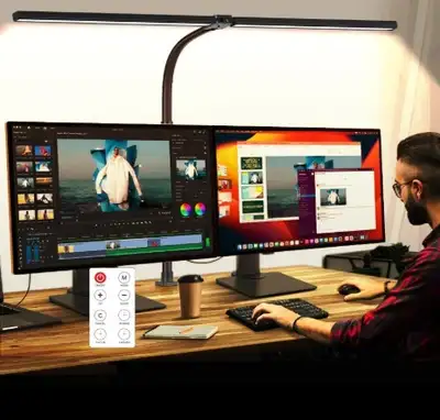 Double Head LED Desk Lamp, View more