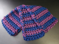 Crochet Scarf Purple and Blue