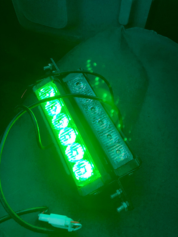 Green LED Emergency Lights for Car Dash. 2 Pieces and 9 Patterns in Other in Ottawa - Image 3