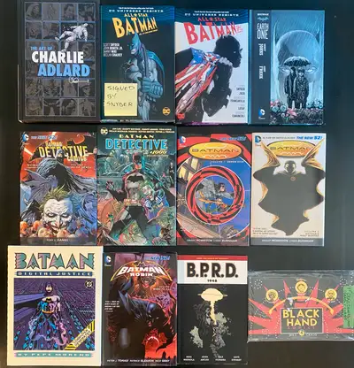 These are either new, or like new: -The Art of Charlie Adlard $5 -All-Star Batman 1 signed by Scott...