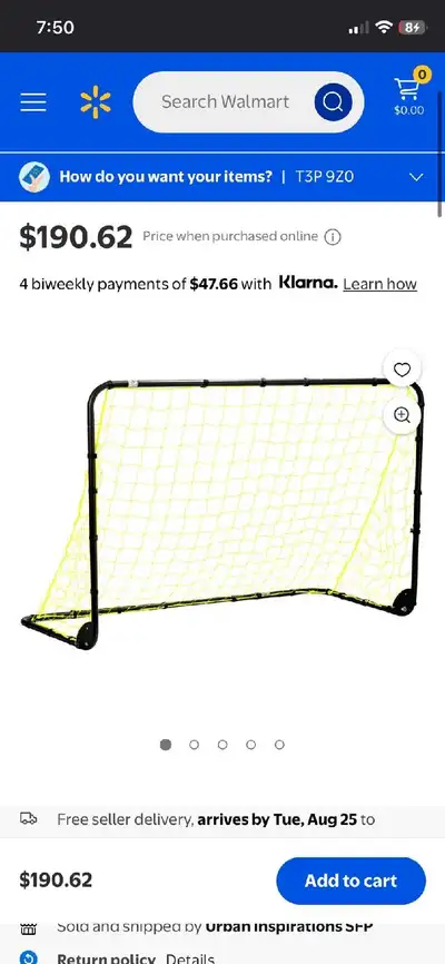 Franklin Sports 4' x 6' Folding Soccer Goal, View more