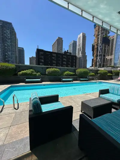 Rarely Available Unit With Unobstructed West City Views and 9 Ft Floor To Ceiling Windows. All Day L...