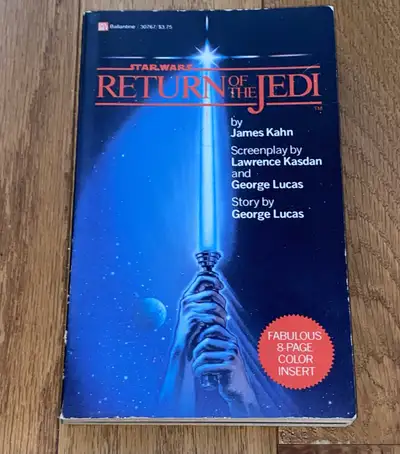 Dive into the galaxy far, far away with this 1983 paperback edition of Star Wars: Return of the Jedi...