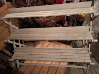 White wash wood shelf or plant stand
