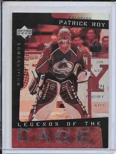 2000-01 Upper Deck Legends of the Cage #LC1 Patrick Roy