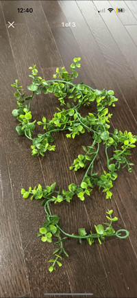 12 LED and Regular green leaf vines 