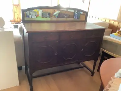 Antique buffet, solid wood, made in Canada, View more