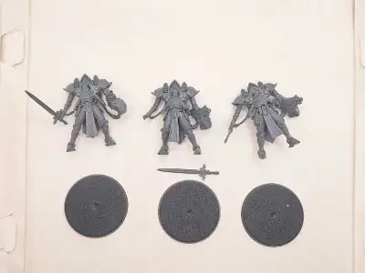 Warhammer 40k Adepta Sororitas 3 unpainted Paragon warsuits, View more
