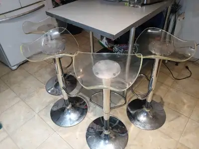 Four Modern Style Bar Stools, View more
