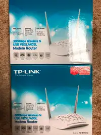 TPLink VDSL Modem/Router - two units