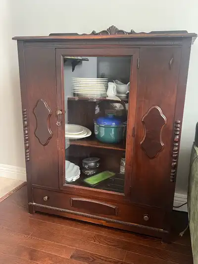 Vintage 1920-30s China Cabinet, View more