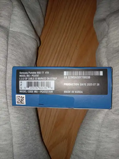 Samsung portable SSD T7 4TB, View more