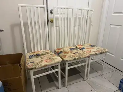 Heavy-Duty Metal Dining Chairs – Set of 3, Extremely Sturdy, View more