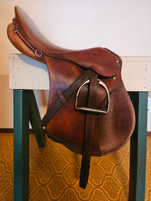 PASSIER SADDLE-Incl Stirrups & Saddle Pad $150.00 in Equestrian & Livestock Accessories in St. Albert