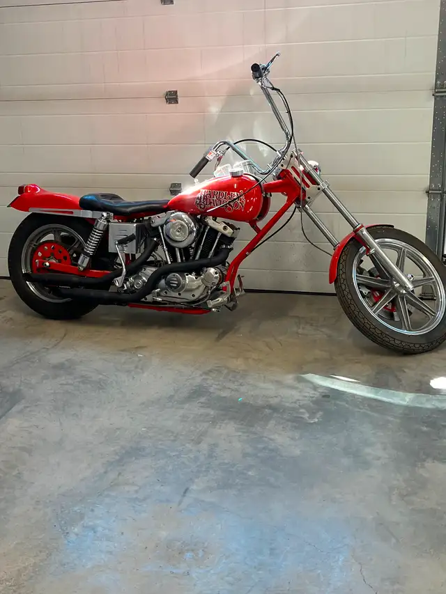 1971 Sportster Ironhead chopper. in Street, Cruisers & Choppers in Regina - Image 2