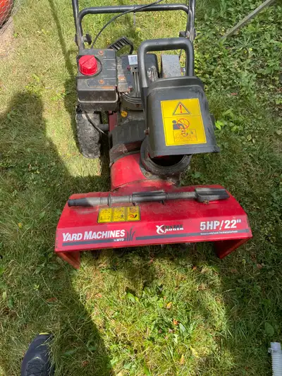 Yard machines/MTD snow blower 5 hp 22 inch, View more