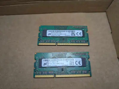 Micron DDR3 8GB RAM 2x4GB PC3L 12800S, View more