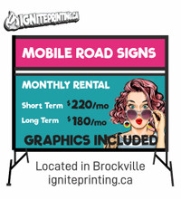 Portable Roadside Billboards for Rent