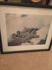 Vintage print of WWll  bomber