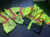 2 jackets good condition work gear construction 