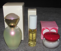 Vintage Avon Rare Pearls Creme Perfume & Spray 3PC Mix NOS