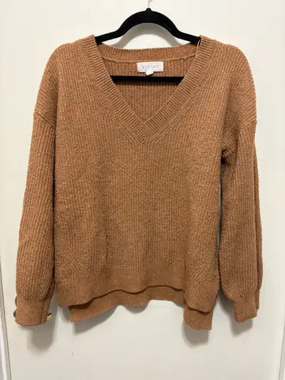 Brown V-Neck Sweater - Size M, View more