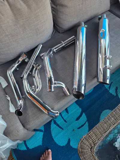 Harley davidson exhaust parts. Asking $300 or obo.