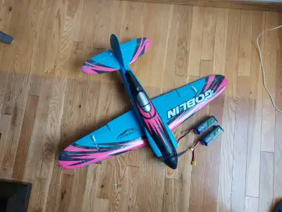 RC plane & two 4 cell LiPo batteries PNP, View more