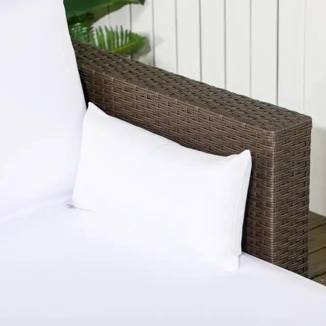 3pcs Modern Rattan Sofa Set, Wicker Patio Furniture Set with Cof in Patio & Garden Furniture in Markham / York Region - Image 9