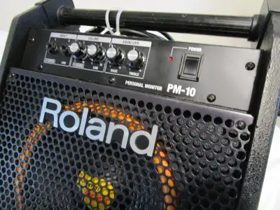Guitar Amplifier Monitor ROLAND PM-10 - Floor Wedge Speaker, View more