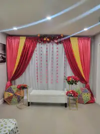 Wedding decor haldi mehndi maiya jago decor