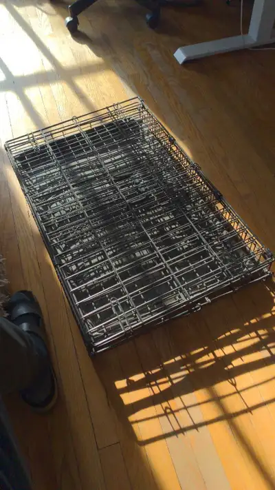 Single-Door Medium Dog Crate we/ catch basin, View more