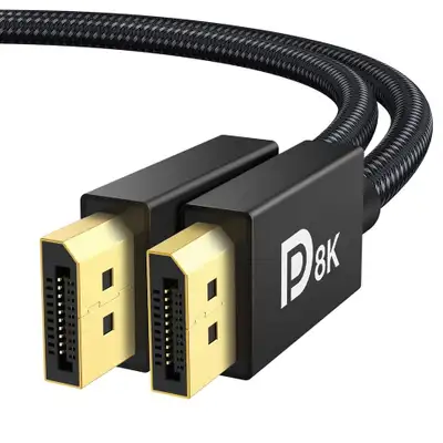 iVANKY 8K DP Cable 6.6ft (8K@60Hz, 4K@144Hz, 2K@240Hz)HBR3, View more