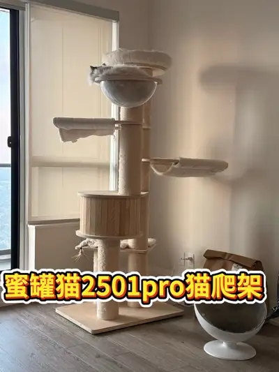 Solid Wood Cat Tree, View more
