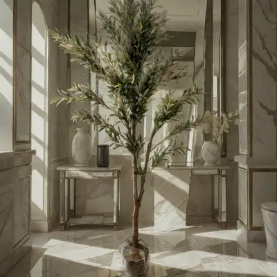 Artificial Olive Tree Modern Decoration Potted Plant - Suitable for Indoor and Outdoor Use Perfect f...