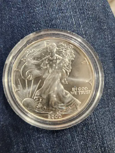 One ounce silver usa 999 Year 2000