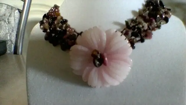 PINK CALCEDONY/TOURMALINE TORSADE628637319274261218
