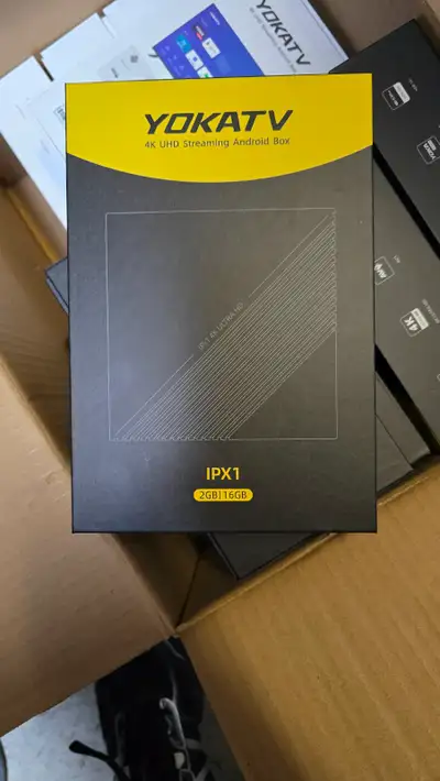 Brand New YOKATV IPX1 - 4K Android 2GB Ram 16GB HD Streaming Box, View more