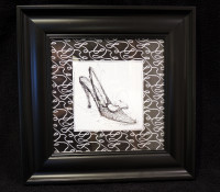 FRAMED SHOE PICTURE - perfect for the bedroom, bathroom, boudoir