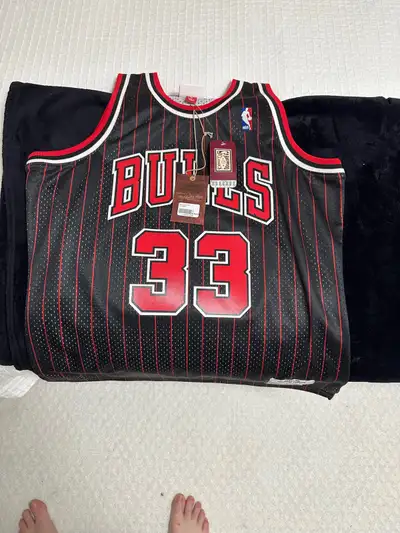 Never worn Mitchell and Ness Scottie Pippen #33 jersey