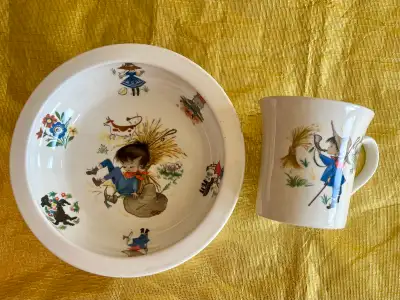Old Foley James Kent Child's Bowl and Mug Set, View more
