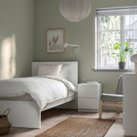 Twin bed with Mattress - Ikea Malm