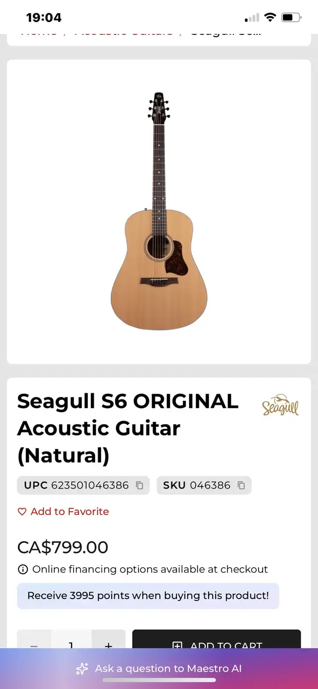 guitare acoustique in Guitars in Laval / North Shore - Image 2