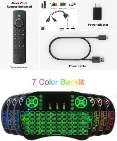 ANDROID BOX AMAZON FIRE TV STICK MINI WIRELESS KEYBOARD+++, View more