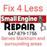 Fix 4 less small engine Repairs-mobile and in shop