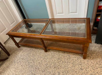 Vintage coffee table & end tables