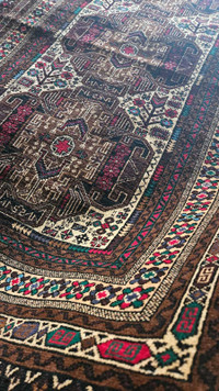 4x7 Ft Handmade woollen Afghan Beluch rug 